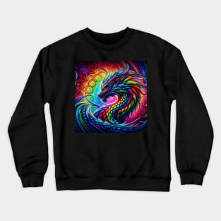 Psychedelic Dragon Crewneck Sweatshirt